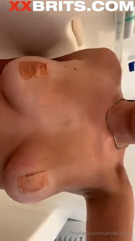 Camilla Araujo Bathroom naked tease video Onlyfans leak